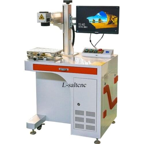 Fiber laser engraving machine/JINAN Fiber laser closed hood marking machine for metal