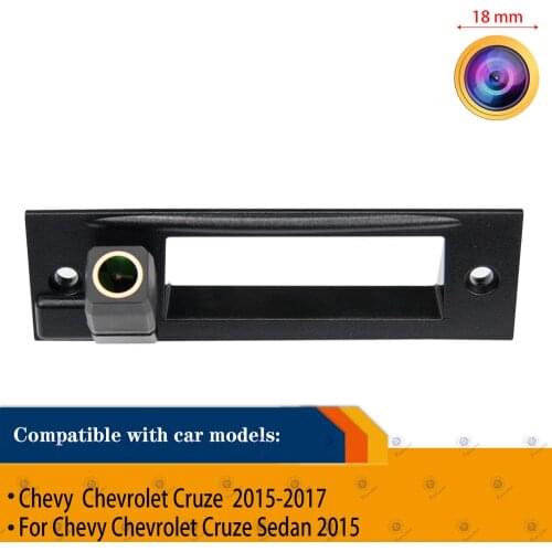 Rear View Reversing Backup Camera HD 1280x720p Golden Camera for Chevy Chevrolet Cruze Sedan 2015,Night Vision Waterproof Camera