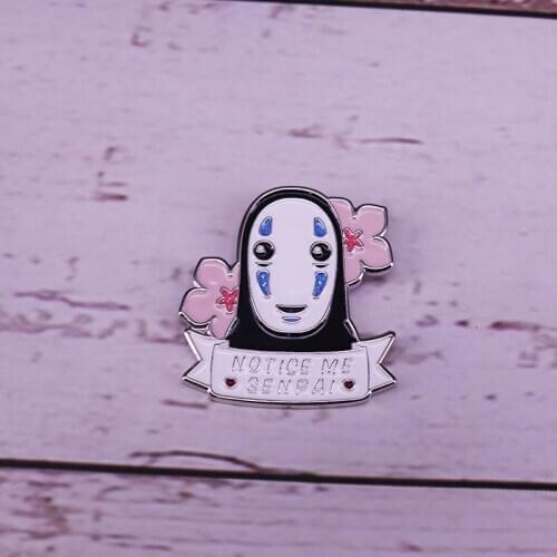Spirited Away noface Enamel Lapel Pin studio ghibli character pin badge