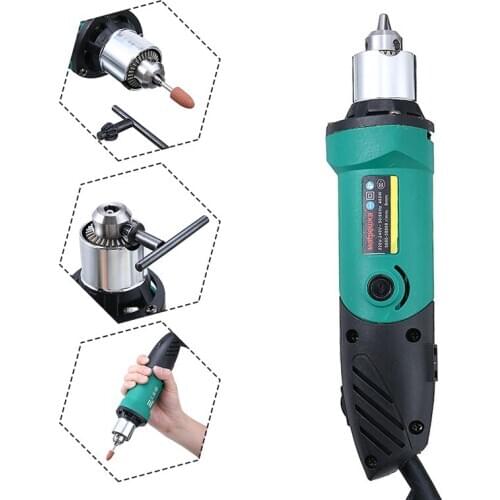 1Set 6 Speed Mini Electric Grinder Carving Drill Engraving Grind Milling Rotary Drill Electric Rotary Tool Accessories