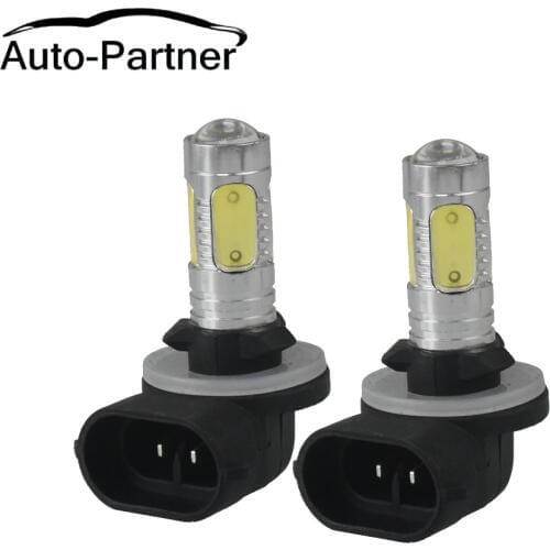 1 Pair White 881 LED Bulb COB LED Car Auto Light Driving Fog Lamp DC 12V