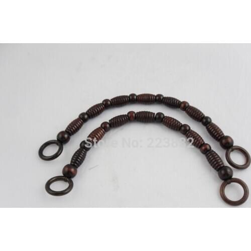 2set/lot free shipping Brown color Wooden Handles For Handbags