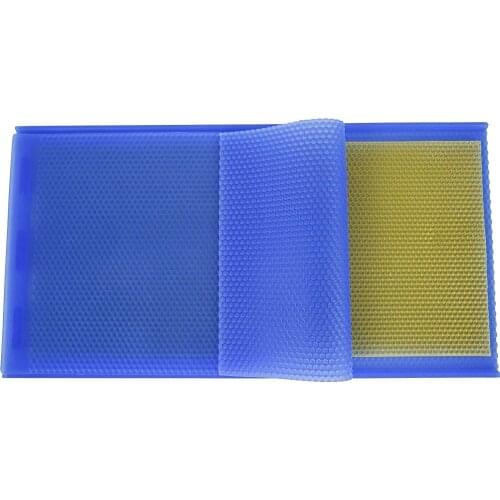2pcs Rubber Beeswax Press Sheet Mould Foundation Beekeeping Equipment Bee Hive Basis Press Sheet Mould Tools For Beekeeper