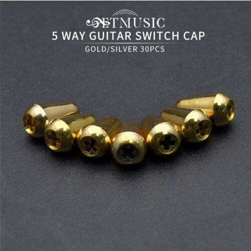 30pcs Plastic Electric Guitar Switch Tip 3Way 5Way Switch Knob Cap Electric Guitar Pickup Selector Switch Tips for FD Guitar