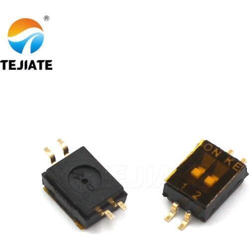 5PCS Toggle Switch Patch Up Pulling DIP Snap 1.27MM 2/4/5/6/8/10P Black Dial Address ON / OFF