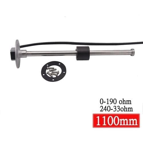 1100mm Digital Fuel Level Gauge Sensor fit 0-190ohm 240-33ohm fuel gauge water level meter Fuel Sending Unit 12V 24V Custom size