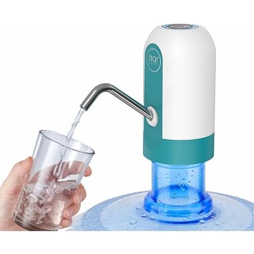 Water Bottle Pump USB Charging Automatic Portable Electric Water Dispenser Turquoise Color New Design Smart Home Appliances