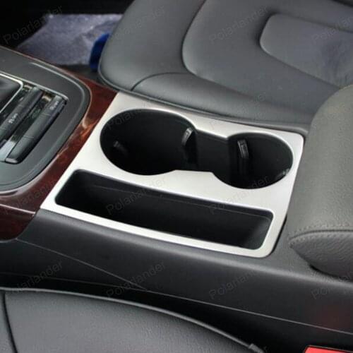 For Audi A5 A4 10-15 trim stainless steel water cup holder cover decoration strip auto accessories