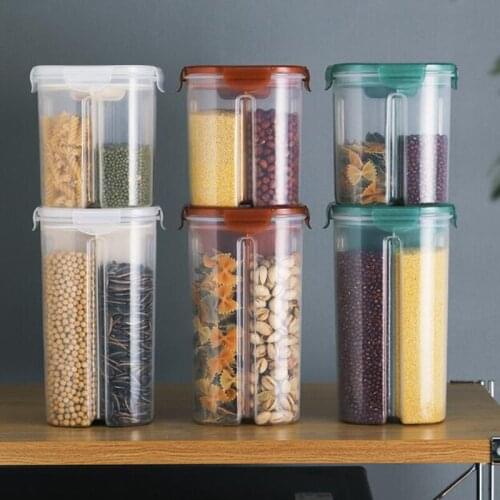 Kitchen Rotary Sealed Tank Moisture-proof Millet Bucket Rice Can Plastic Grain Tank Storage Tank Dry Goods Storage Tank