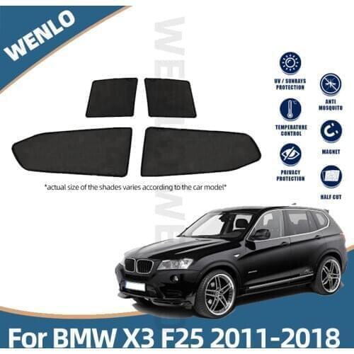 For BMW X3 F25 2011-2018 Magnetic Car Window Sunshield Sunshade Mesh Protection Cover