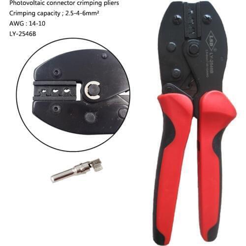 MC4 Crimping tool for MC4 connector solar cable 2.5/4/6mm2, PV Crimp Tools For DIY Solar Power System LY-2546B