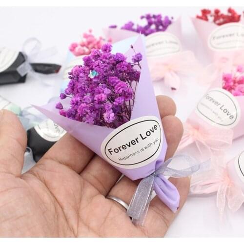 Mini Handmade Natural Dried Flowers Artificial Flowers For Wedding Home Decoration DIY Craft Gifts Packing Bouquets