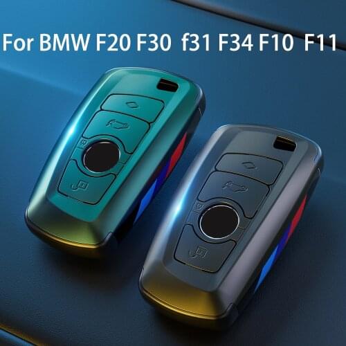 Fashion PC Carbon fiber Car Remote Key Case Cover For BMW 1 2 3 4 5 6 7 Series X1 X3 X4 X5 X6 F30 F34 F10 F07 F20 G30 F15 F16