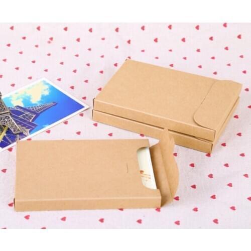 Letter Packaging Gift Greeting Card Postcard Photo Boxes 30pcs Kraft Paper Box Envelopes for Invitation Card