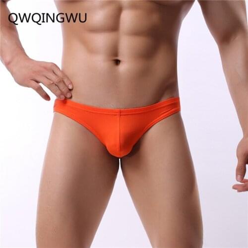 Sexy Mens Briefs Soft Breathable Silk Underwear Mens Hot Hips Up Transparent Jockstrap Sexy Colorful Undies Cueca Briefs