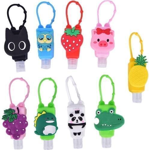 Silicone Mini Cute Funny Animal Silicone Hand Sanitizer With Empty Bottle
