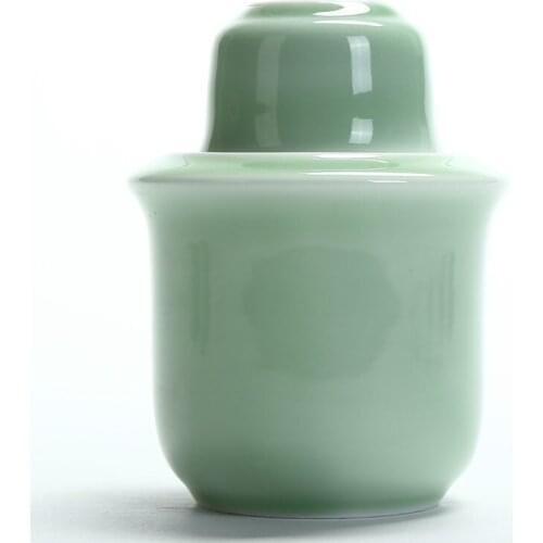 Celadon Warming Vessel for Wine Wine-Warmer Wine-Heating Pot Warming Vessel for Wine Home Travel with Cup liquor vodka