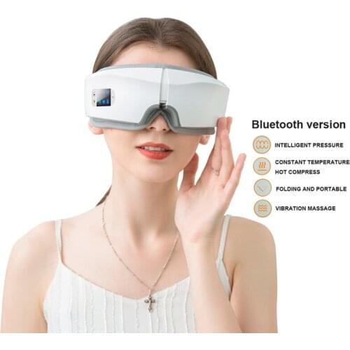 Bluetooth Smart Vibration Eye Massager Electric With Heat Air Pressure Eyes Massage Glasses Fatigue Relief Massagers Health Care