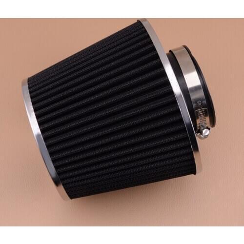 Universal Car 2.5" 63.5mm Inlet Cone Air Filter for Engine Air Intake Pipe