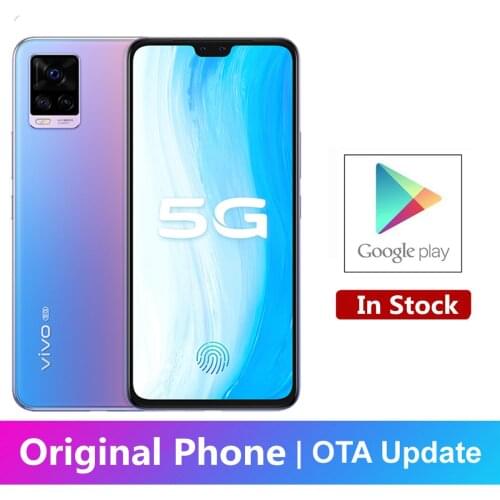 In Stock Vivo S7t 5G Android Phone 64.0MP+44.0MP 5 Cameras NFC Face ID 6.44" AMOLED 33W Fast Charger Dimensity 820 NFC Octa Core