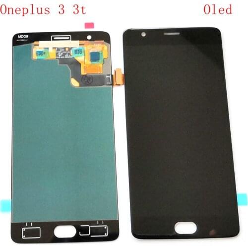 Oled For Oneplus 3 3t lcd screen digitizer touch glass full set A3003 A3000 SM-A3000 A3010