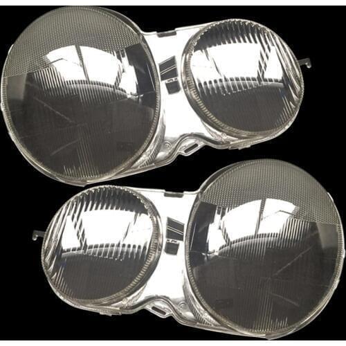 1 Pair Patterns Lens Headlight Headlamp Lampshade Cover Cap fit for Mercedes E Class W210 E320 E350 1996-2003