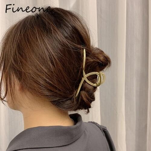 1PC Metal Hair Clips For Women Hairpin Korean Hairclips Hair Barrette Ponytail Holder Girls Hair Accessories Hairgrips