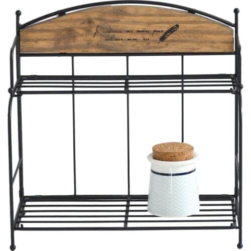 1PC Modern Iron Art Rectangle Storage Rack Organize Holder