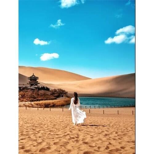 5D DIY Diamond Painting Landscape Desert Embroidery Rhinestone Cross stitch Mosaic Needlework Handmade Home Decor Gifts