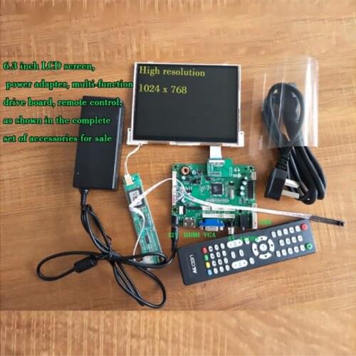 6 Inch TFT LCD RGB LCD Display Module Kit Monitor Screen for car Digital TKUN LCD Driver board visual display Global free posta