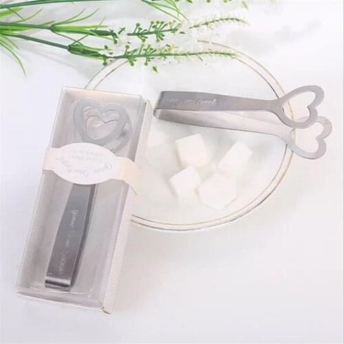 Free Shipping Hot Selling Newest Stainless Fteel Heart-Shaped Candy Clip Wedding Favor Wedding Game Prizes Ice Folder 20Pcs/Lot