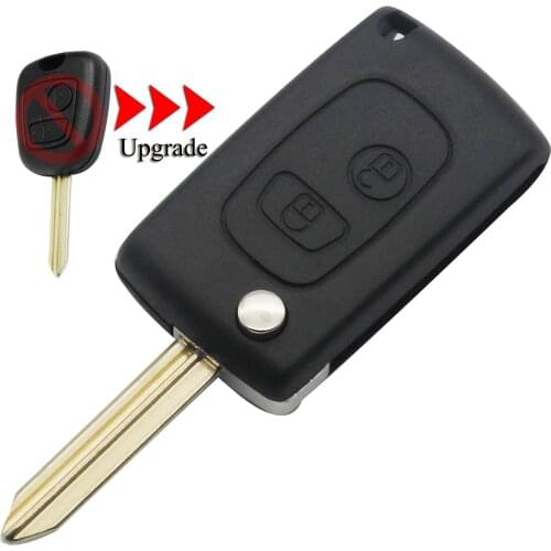 Kutery 10PCS/Lot Upgrade Key Shell For Citroen Xsara Picasso Berlingo 2Buttons Remote Car Key Case Cover With SX9 Uncut Blade