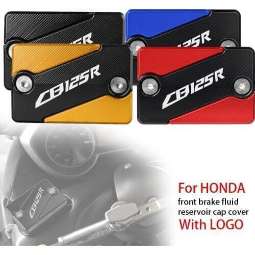 CNC Aluminum Red Motorcycle Accessories Front Brake Fluid Reservoir Caps Cover For HONDA CB125R CB125 R CB125-R 2018 2019 2020