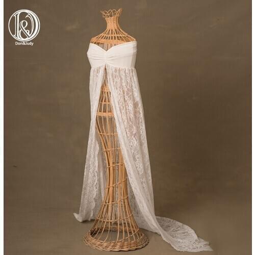 Don&Judy Long Lace Maxi Maternity Photography Props Pregnancy Dress Photography Maternity Dresses For Photo Shoot Pregnant Dress