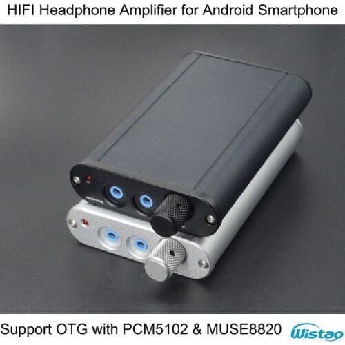 IWISTAO HIFI Headphone Amplifier for Android Smartphone Support OTG Function with PCM5102 and MUSE8820