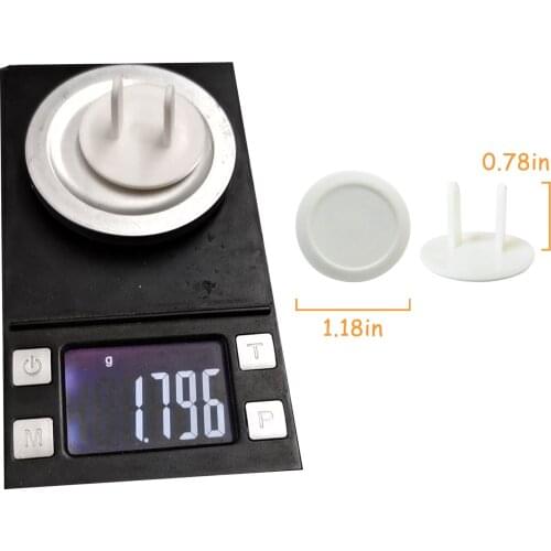 50-piece insulated plastic socket cover for power sockets, suitable for US, to avoid the risk of electric shock for children