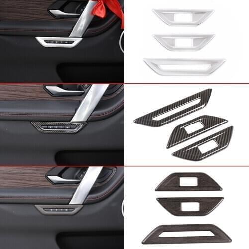 Car Door Button Panel Seat Memory Button Frame Cover Trim ABS Chrome For Land Rover Discovery Sport 2020 Car Sticker Accessories
