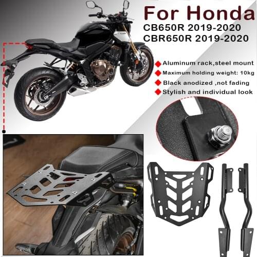 Motorcycle Luggage Rack Carrier Top Mount Fender Bracket for Honda CB650R CBR650R CB 650 R CBR 650R 19 20 Rear Side Saddle Bag