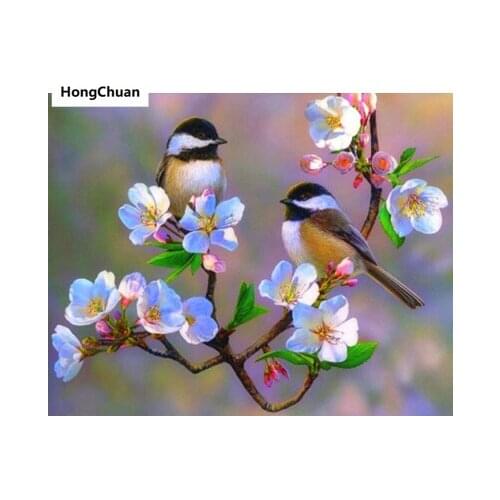Lovers Flower Bird Animal 5D DIY Square/Round Diamond Painting Mosaic Mural Cross Embroidery Handicraft Home DecorationChristmas