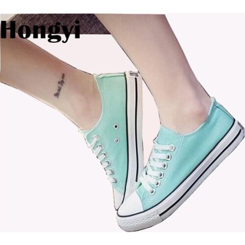 Hongyi SALE 7 Colors Summer Canvas Shoes Women 2018 Fashion Hot-Selling Unisex Canvas Shoes Vulcanized Casual Shoes Woman