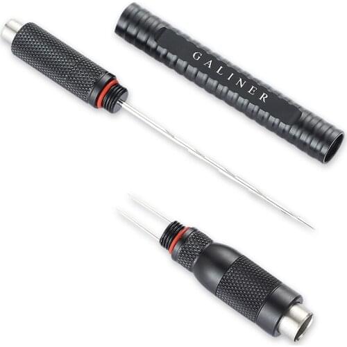 GALINER Metal Perfect Cigar Draw Enhancer Tool Detached Pick Nub Holder Cigar Pass Needles 2 Sizes Cigar Punch Cutter