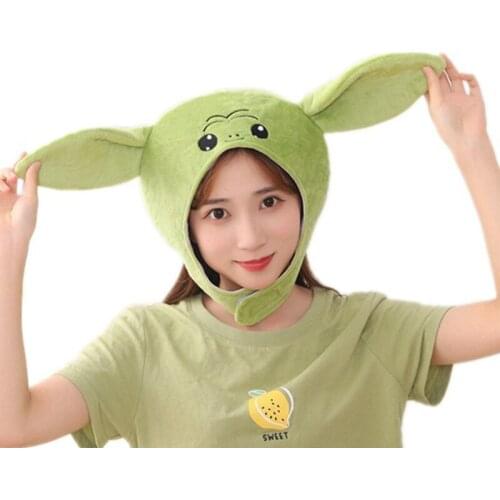 Cute Plush Cartoon Hat Soft Cozy Big Ears Full Headgear Novelty Festival Photo Props Party Dress up Cosplay Costume