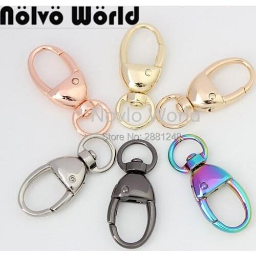 Nolvo World 2 size 12-16mm 6 colors Swivel Lobster Clasp Push Gate Snap Hook Lobster Clasps Hooks Push gate Clasp
