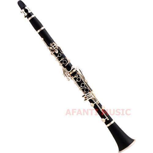 Afanti Music Falling Tune B / Hard Rubber / Nickel button Clarinet (CLA-114)