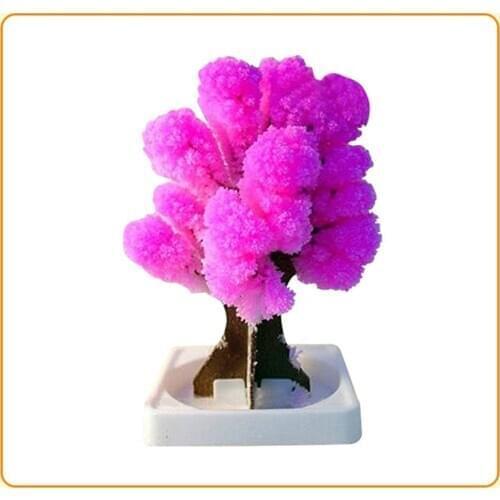 Novelty Toys DIY Magic Artificial Sakura Trees Paper Beautiful Full Blossom Cherry for Children Gift Educational Non-toxic Toy