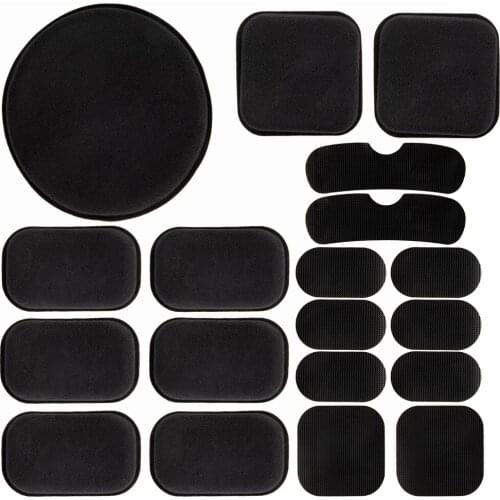 Universal Airsoft Helmet Pads 19pcs/Set Tactical Helmet Replacement EVA Foam Motorcycle Padding Mats for Fast Mich CS ACH FMA