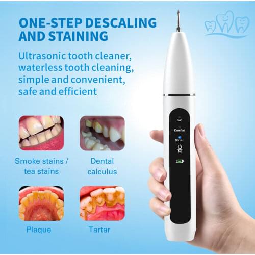 Ultrasonic Dental Calculus Remover Dental Scaler Home Sonic Smoke Stains Tartar Plaque Tooth Cleaner Machine Dental Oral Hygiene