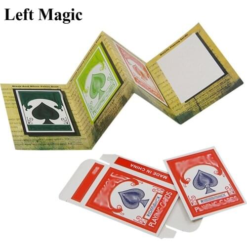 Funny 3D Advertising Magic Tricks Card Deck Appearing Magia Magician Close Up Gimmick Props Mentalism Comedy Classic toy