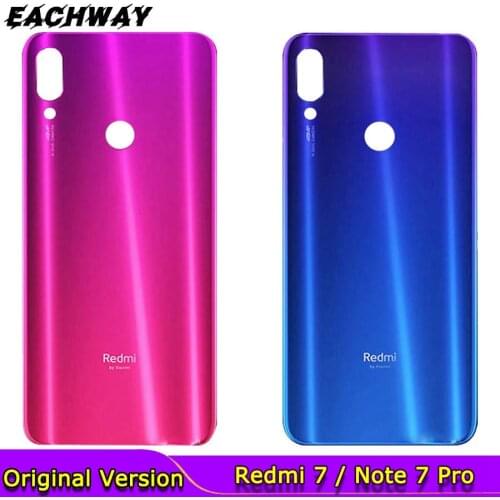 For Xiaomi Redmi Note 7 Pro Back Battery Cover Redmi 7 Note7 Rear Housing Door Case For Redmi Note 7 Battery Glass Cover