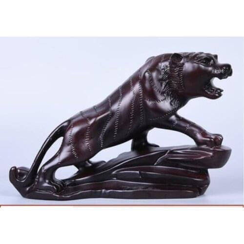 Yellow rosewood pear Black sandalwood Ebony Tiger furnishings mahogany crafts home furnishings town house zodiac tiger